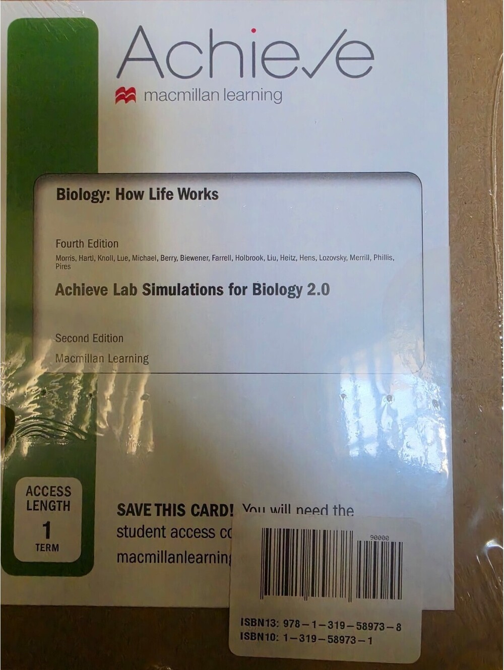 Achieve Biology: How Life Works Lab Simulations Access Code
